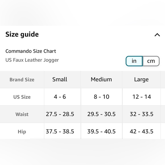 commando Women's Faux Leather Jogger Large - Picture 5 of 9